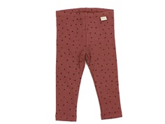 Petit Piao berry dust/dark red dot legging
